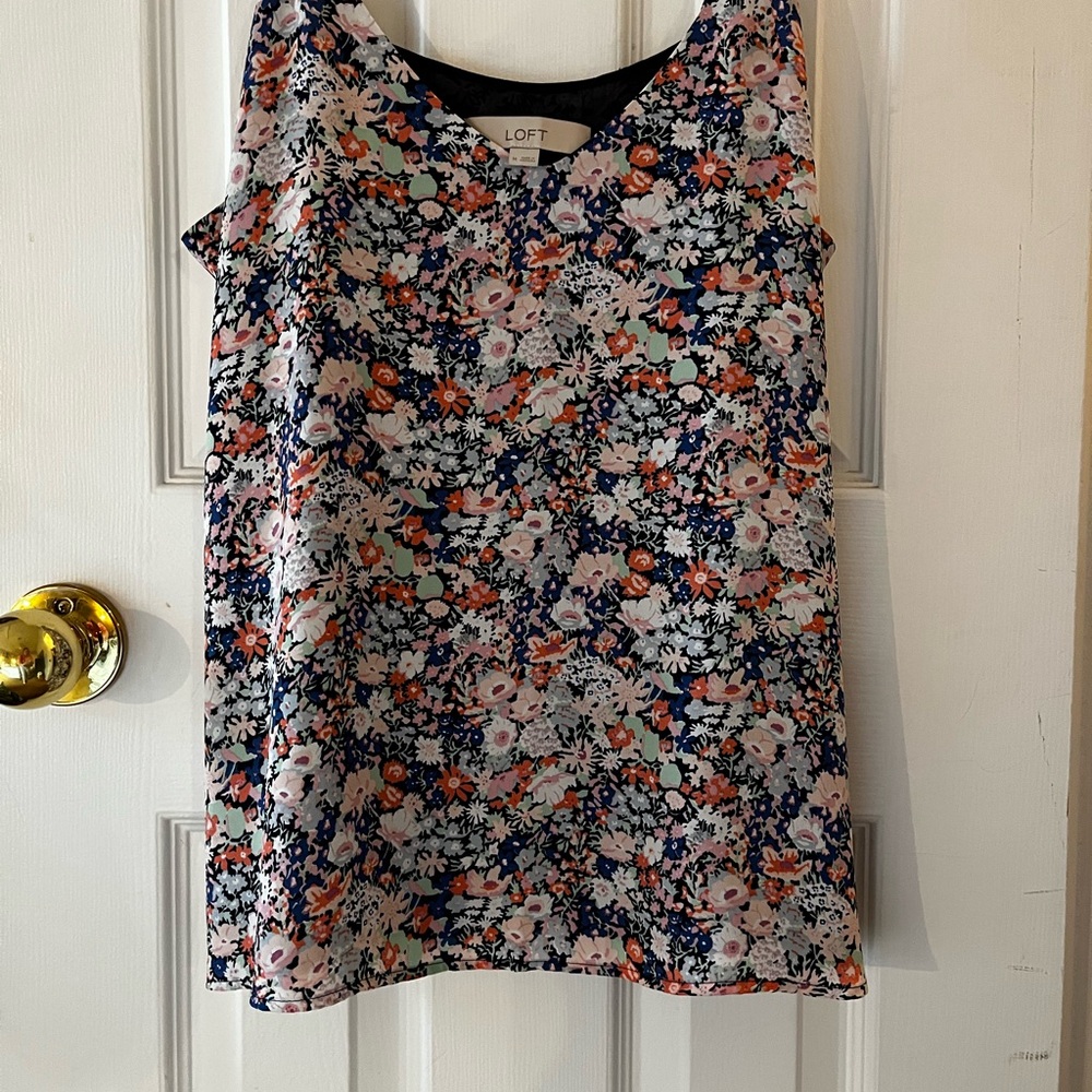 LOFT Women's Floral Sleeveless Top - Multicolor